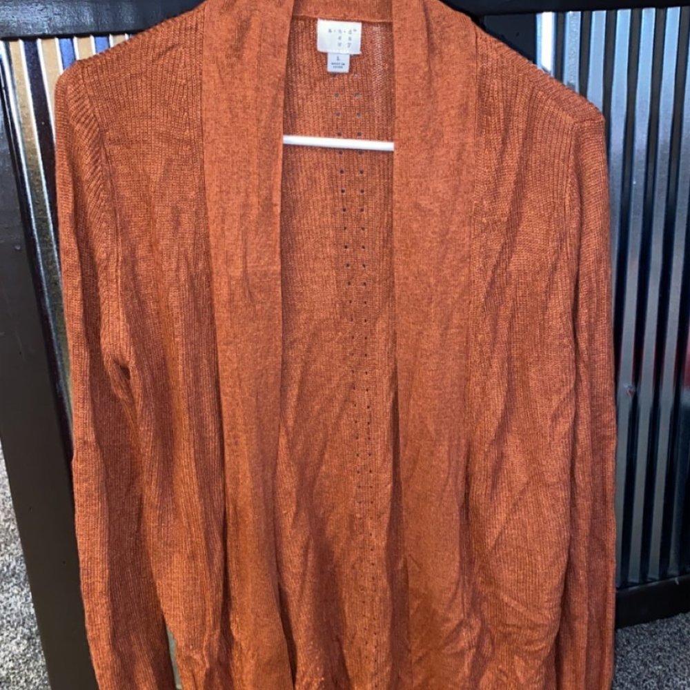 Burnt Orange Cardigan